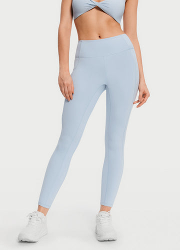 Sleek High-Waisted Leggings with Convenient Side Pockets