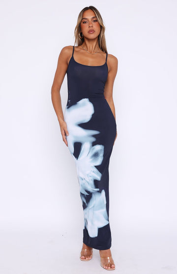 Shadow Bloom Maxi Dress