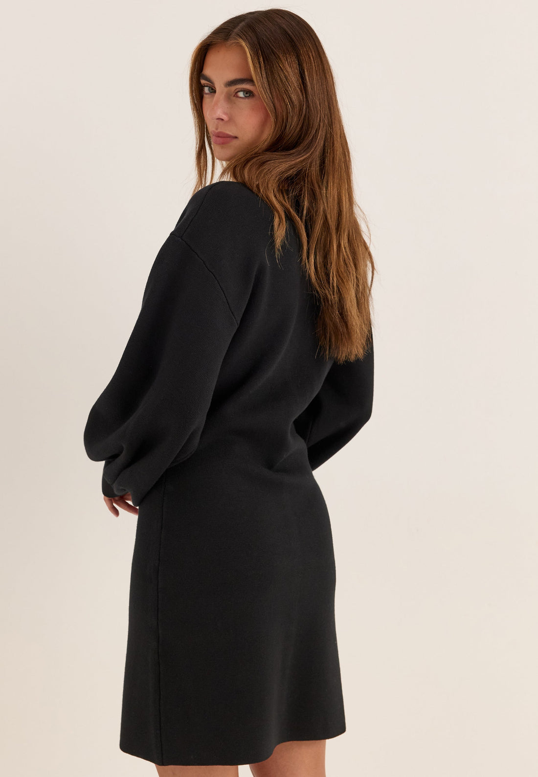 Knitted Mini Cardigan Dress