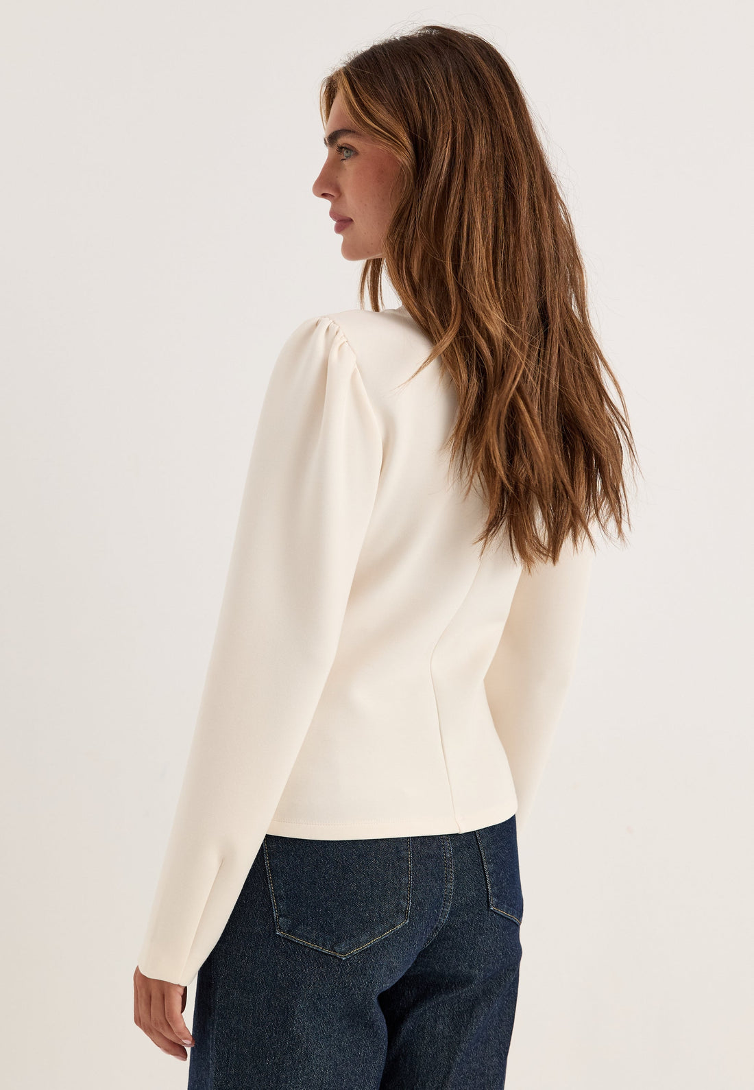 Shaped Puff Sleeve Top