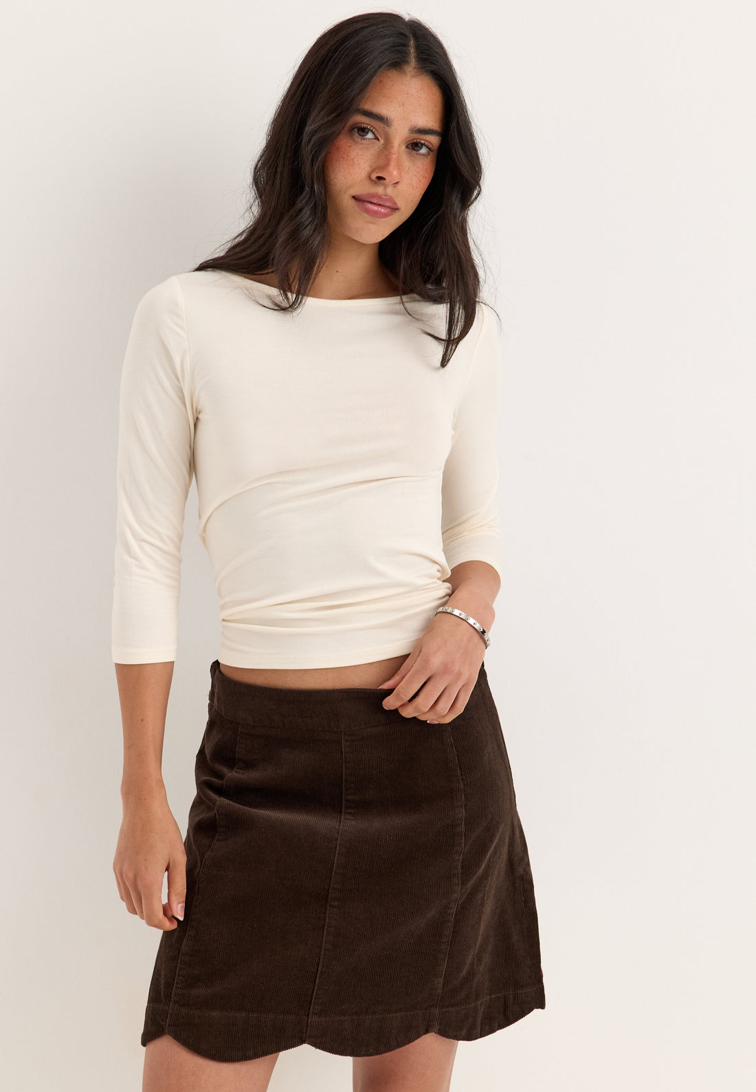 Corduroy Mini Skirt