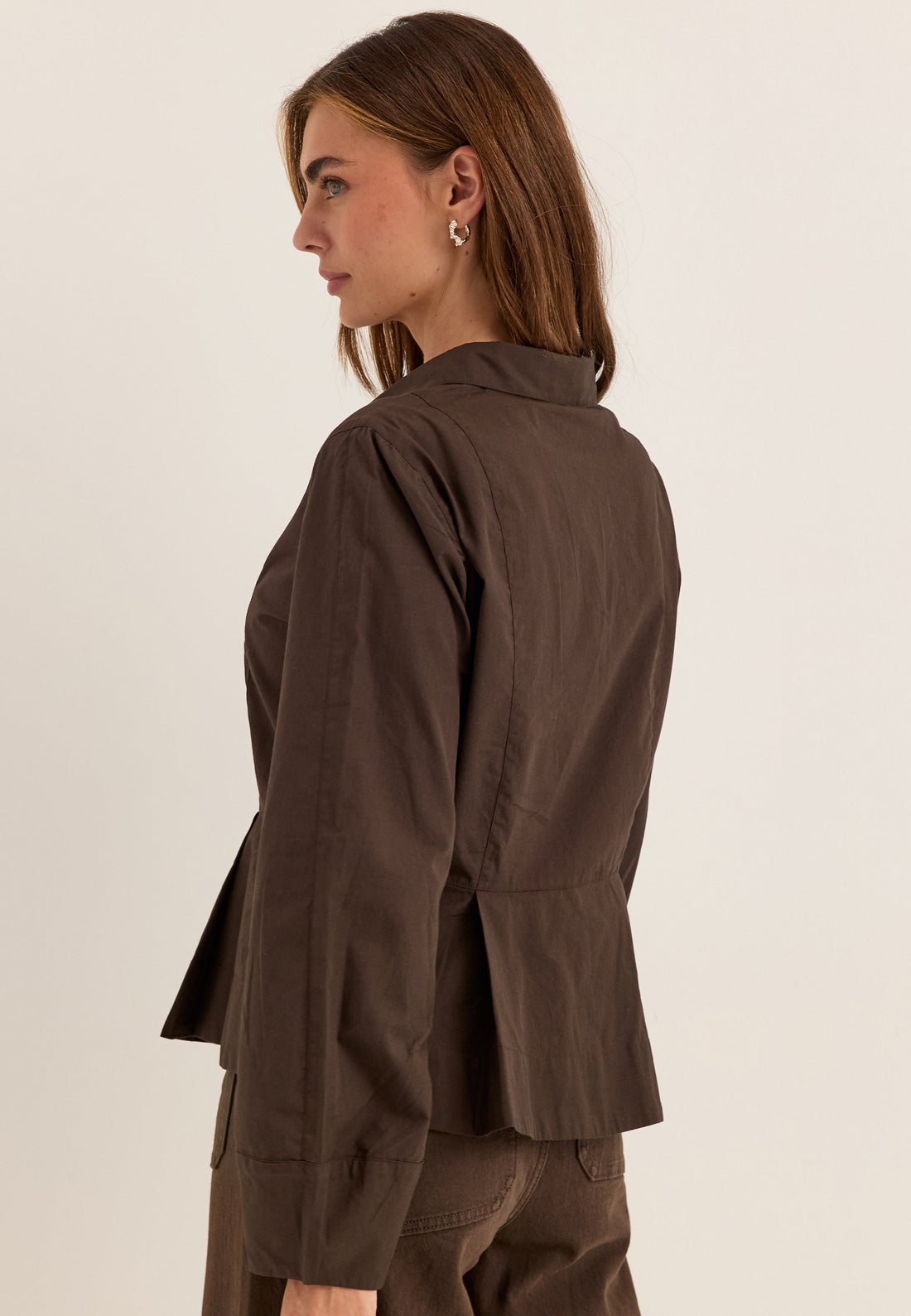 Peplum Cotton Shirt