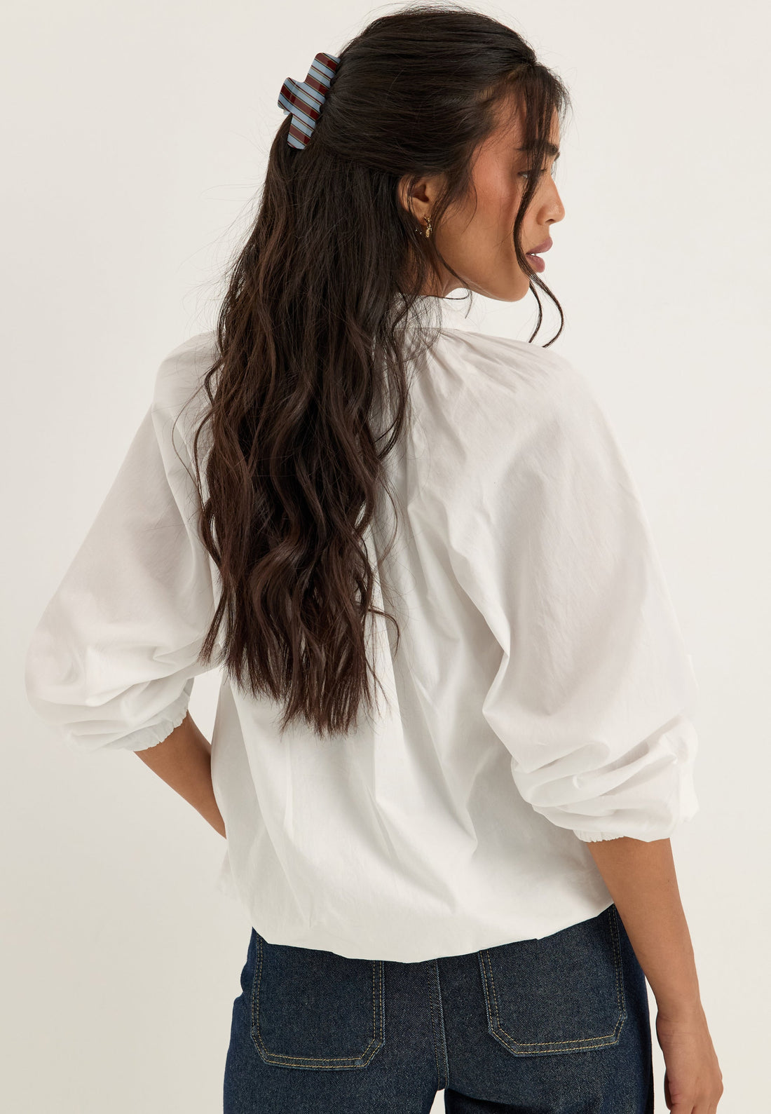 Balloon Cotton Shirt