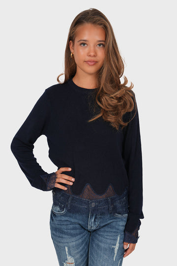 Camille navy sweater