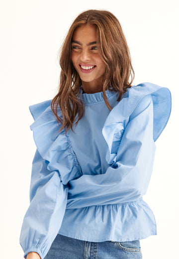Cotton Frill Blouse