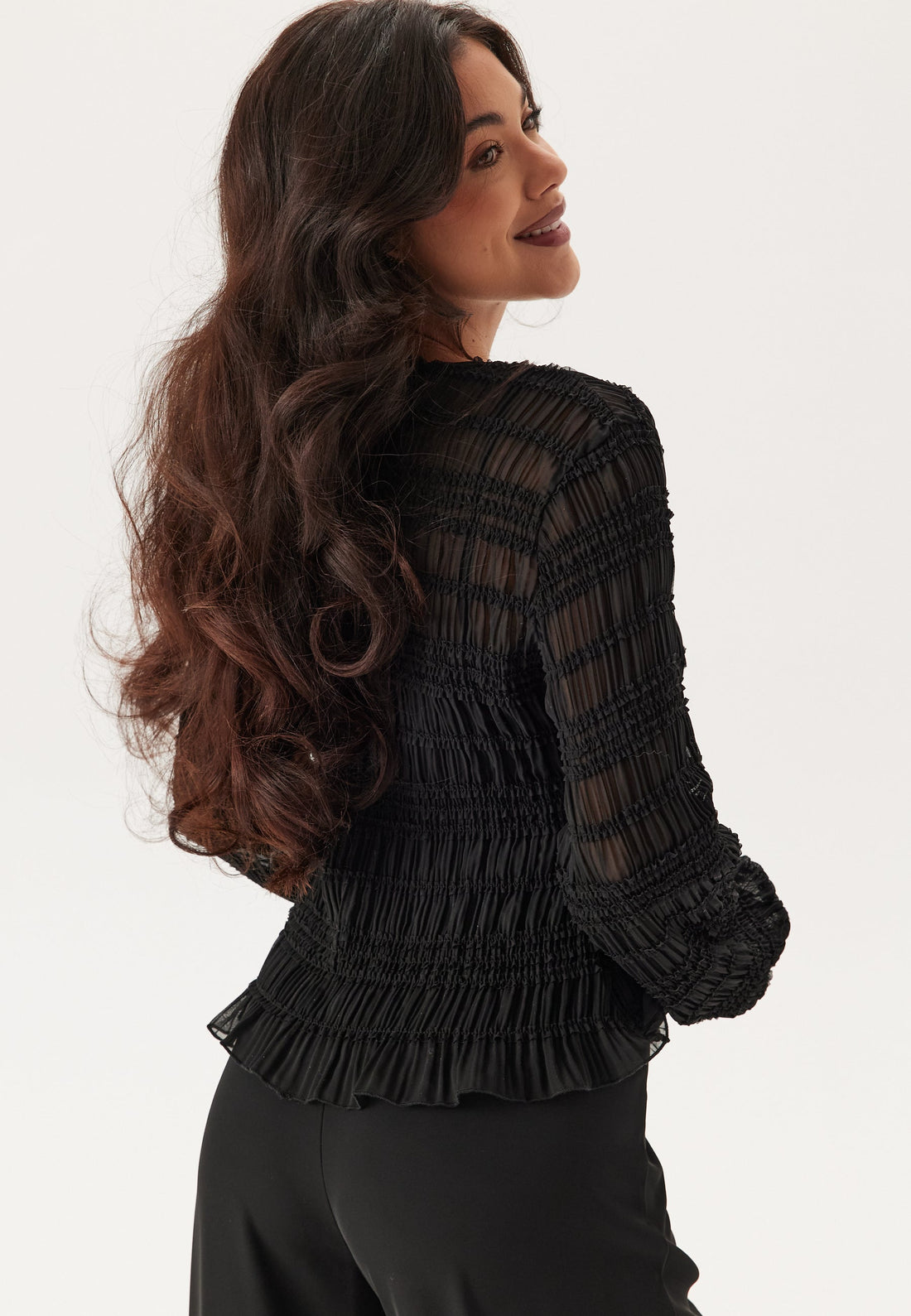 Sheer Tie Blouse