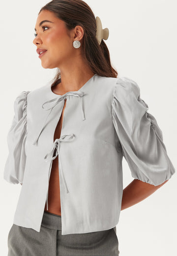 Short Puff Sleeve Blouse