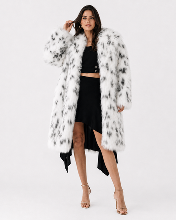 STELLA SPOTTED FUR COAT