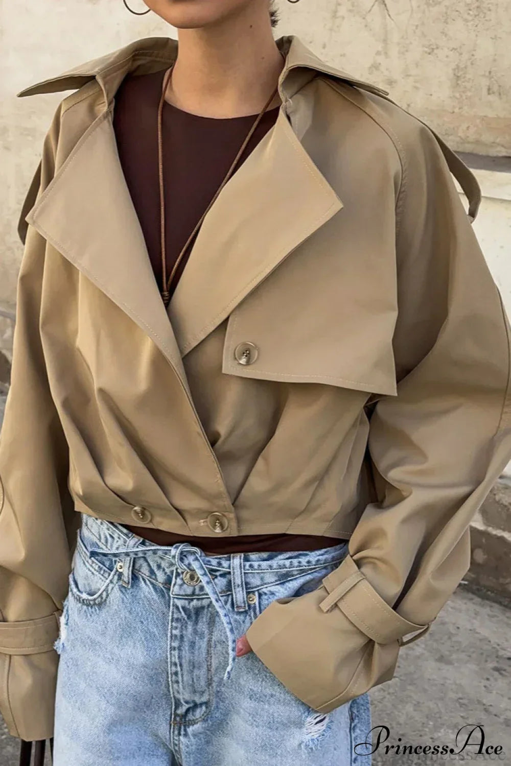 Superior Sense Loose Short Trench Coat